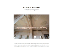 Tablet Screenshot of claudiapasseri.net